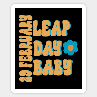 Leap Day Baby Retro Magnet